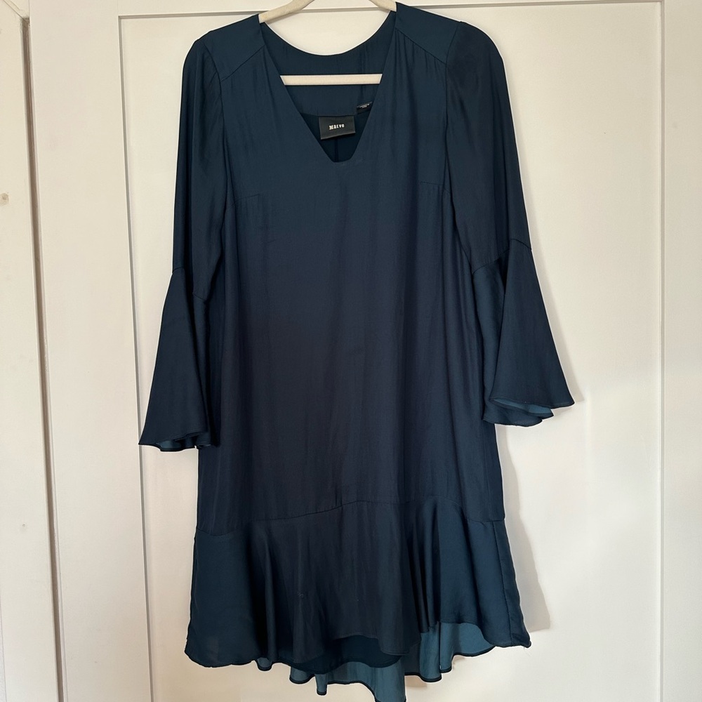 Anthropologie Maeve Navy Blue Dress